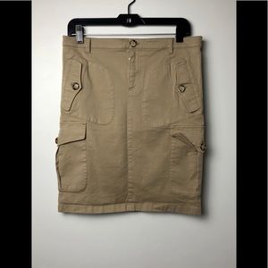 RETRO 2010 PRADA Khaki Cargo Skirt